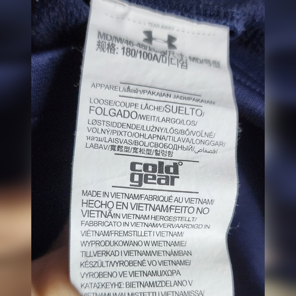 Men's Cold Gear Under Armour Blue Jacket. Jñ You - Picture 4 of 6